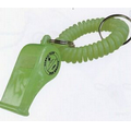 Glow-in-the-Dark Wrist Coil w/ Whistle Key Chain